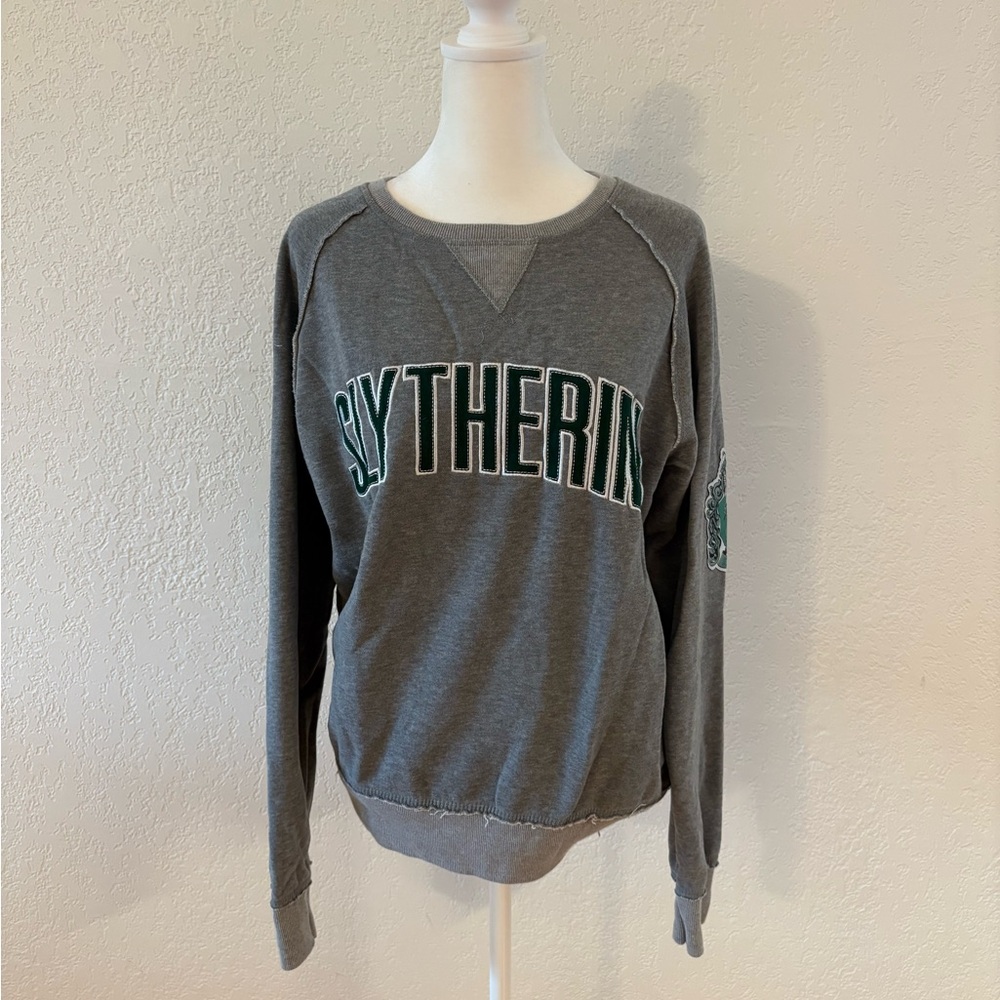 Gray Slytherin Women's Crew Neck Sweater